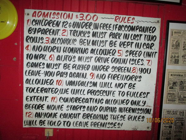 M-60 Drive-In Theatre - M-60 Ticket Booth Sign From Ken Scharrer (newer photo)